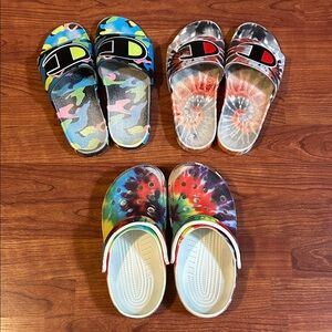 Bundle of 3: Slides Champions & Crocs